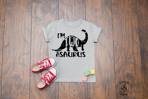 I'm Two-asaurus 2nd Birthday Design SVG Lakeside Cottage Arts 