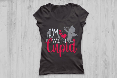 I'm With Cupid| Valentine's Day SVG Cutting Files. SVG CosmosFineArt 