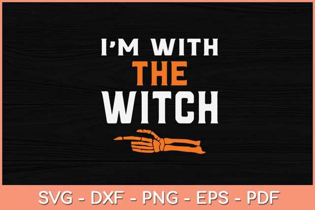 I'm With The Witch Men Halloween Svg Design SVG artprintfile 