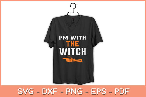 I'm With The Witch Men Halloween Svg Design SVG artprintfile 