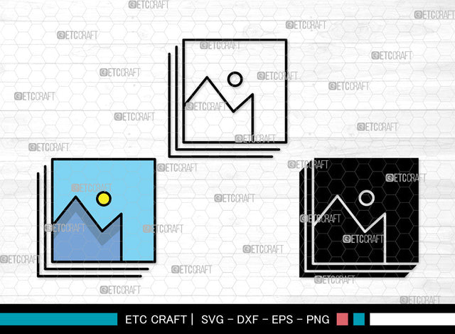 Image Icons Color, Image Svg, Photo Svg, Images, Album, Image Bundle, Icon Bundle, Svg Cut File, Dxf, Eps, Png, SVG ETC Craft 