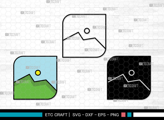Image Icons Color, Image Svg, Photo Svg, Images, Album, Image Bundle, Icon Bundle, Svg Cut File, Dxf, Eps, Png, SVG ETC Craft 