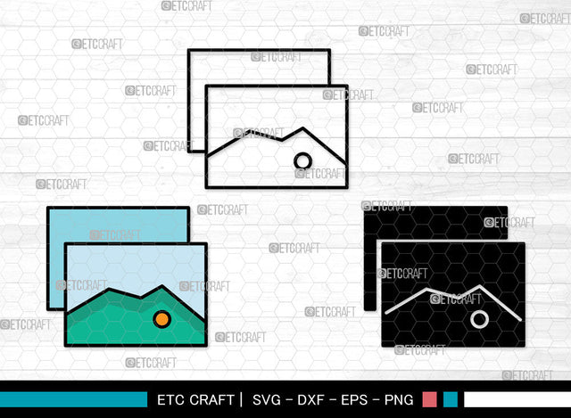 Image Icons Color, Image Svg, Photo Svg, Images, Album, Image Bundle, Icon Bundle, Svg Cut File, Dxf, Eps, Png, SVG ETC Craft 