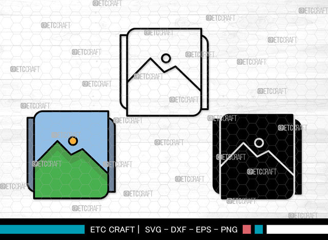 Image Icons Color, Image Svg, Photo Svg, Images, Album, Image Bundle, Icon Bundle, Svg Cut File, Dxf, Eps, Png, SVG ETC Craft 