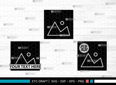 Image Icons Monogram, Image Svg, Photo Svg, Images, Album, Image Monogram, Icon Monogram, Svg Cut File, Dxf, Eps, Png, SVG ETC Craft 