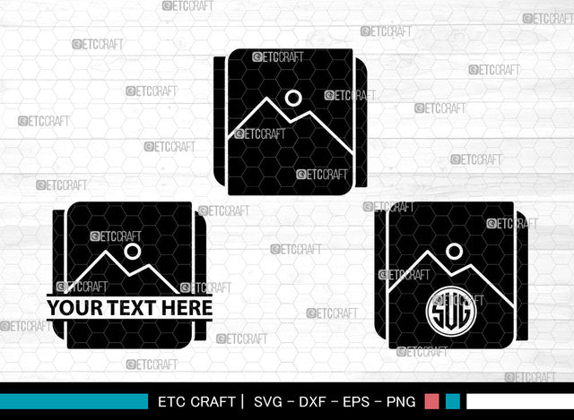 Image Icons Monogram, Image Svg, Photo Svg, Images, Album, Image Monogram, Icon Monogram, Svg Cut File, Dxf, Eps, Png, SVG ETC Craft 