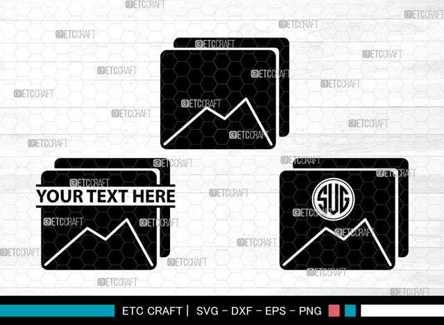 Image Icons Monogram, Image Svg, Photo Svg, Images, Album, Image Monogram, Icon Monogram, Svg Cut File, Dxf, Eps, Png, SVG ETC Craft 