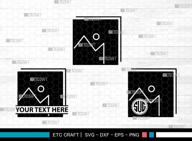 Image Icons Monogram, Image Svg, Photo Svg, Images, Album, Image Monogram, Icon Monogram, Svg Cut File, Dxf, Eps, Png, SVG ETC Craft 