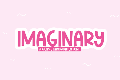 Imaginary - A Cute Handwritten Font Font KA Designs 