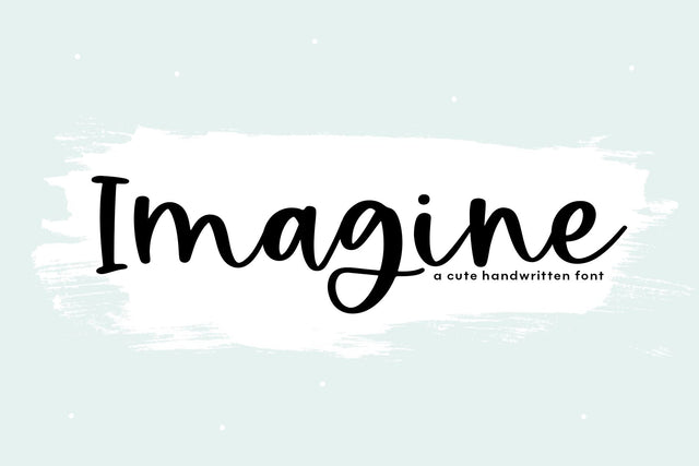Imagine - Handwritten Script Font Font KA Designs 