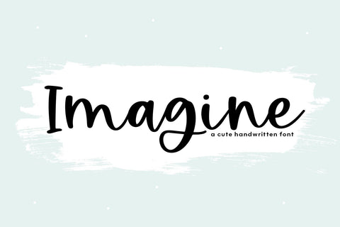 Imagine - Handwritten Script Font Font KA Designs 