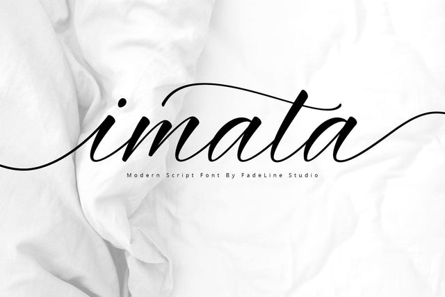 Imata Script Font Fadeline Std. 