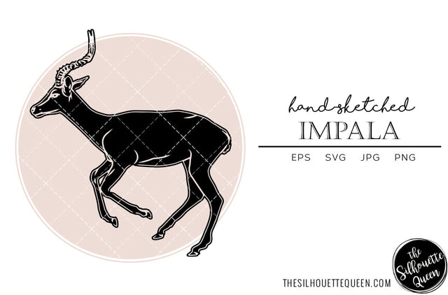 Impala Sketch Vector SVG Loveleen Kaur 