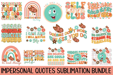 Impersonal Quotes Sublimation Bundle Sublimation Rupkotha 