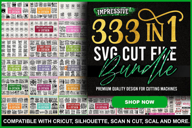 Impressive 333 in 1 SVG Cut File Bundle SVG Designangry 