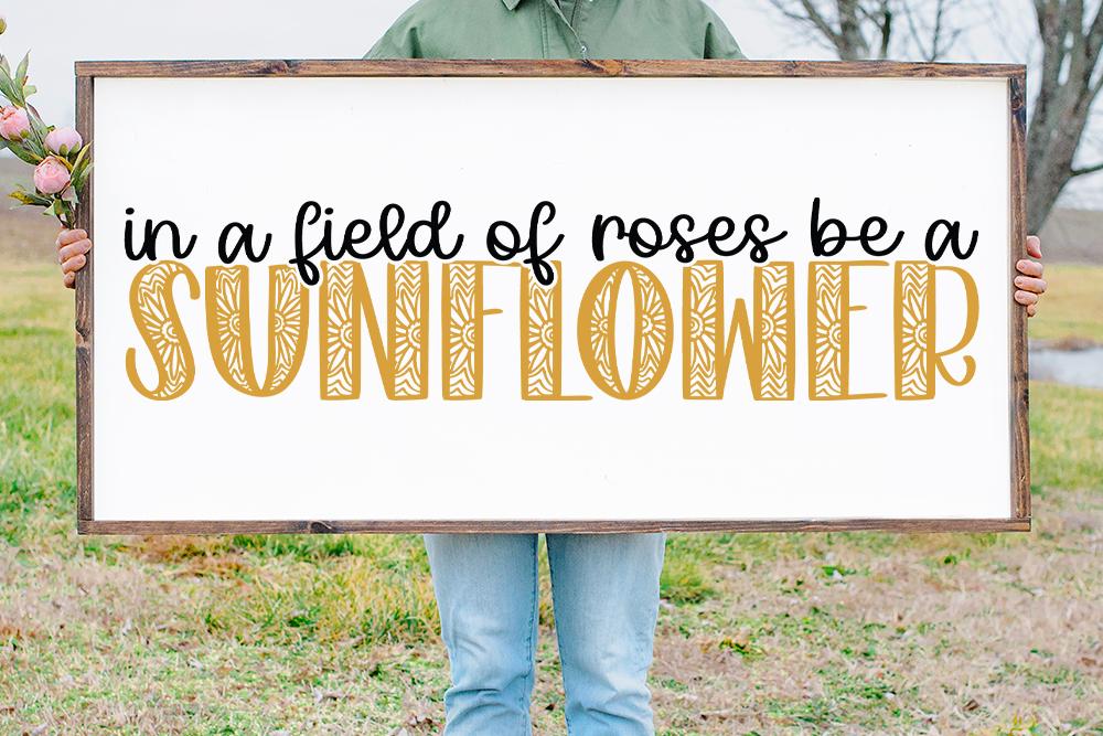 In A Field of Roses She is A Wildflower SVG Hand Lettered Cursive Text  Digital DOWNLOAD (Instant Download) 