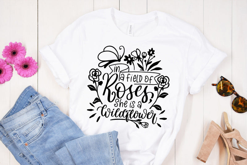 In A Filed Of Roses SVG SVG dapiyupi store 