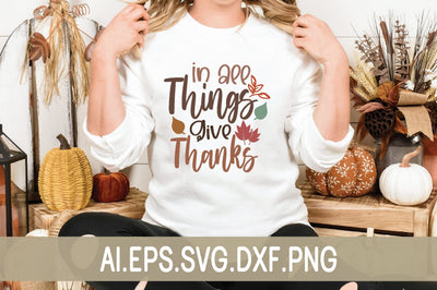 In All Things Give Thanks SVG md faruk hossain 