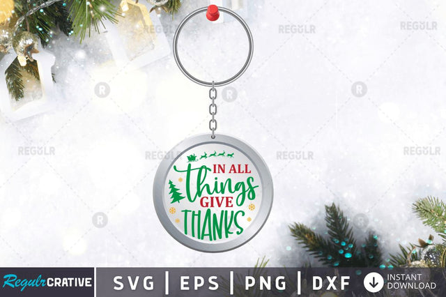 In all things give thanks SVG SVG Regulrcrative 
