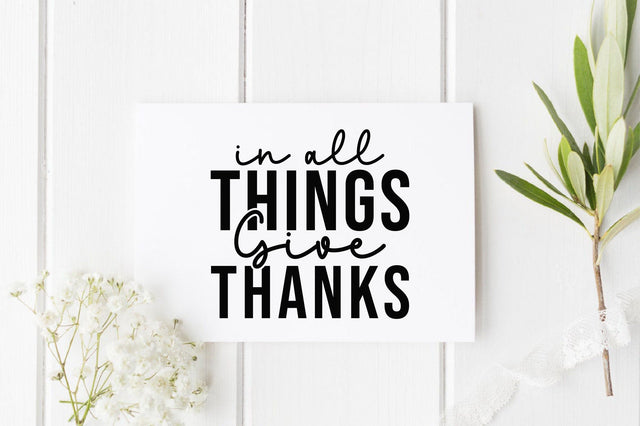 In All Things Give Thanks SVG SVGista 