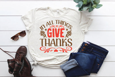 In all things, give thanks SVG thesvgfactory 