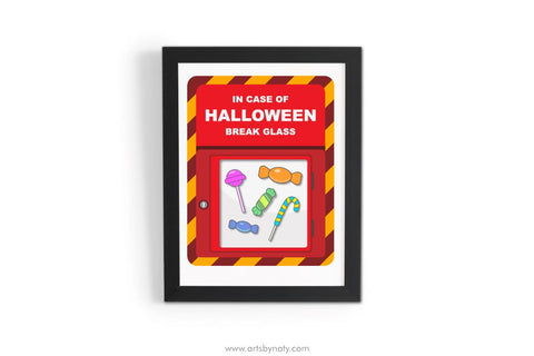 In case of Halloween break glass SVG Illustration. SVG Arts By Naty 