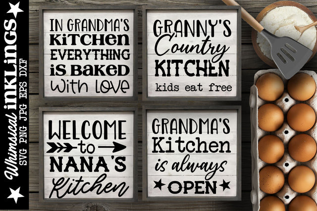 In Grandmas Kitchen SVG set SVG Whimsical Inklings 