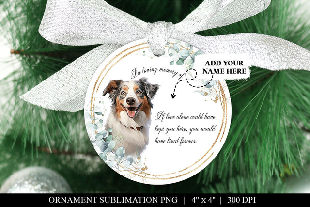 In Loving Memory Australian Shepherd Sublimation Design PNG Sublimation BijouBay 