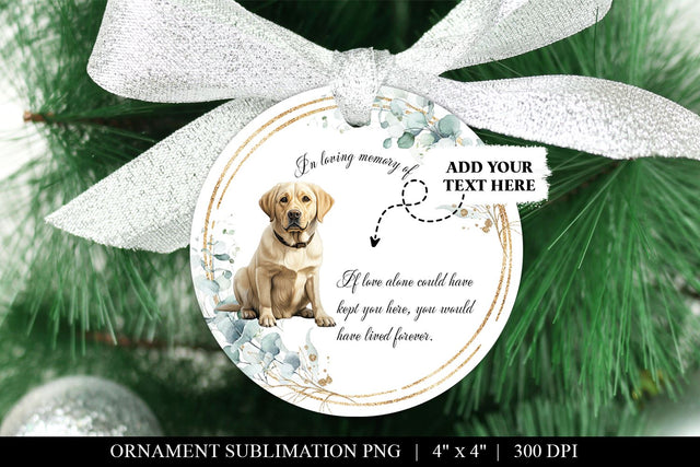 In Loving Memory Golden Labrador Sublimation Design PNG Sublimation BijouBay 