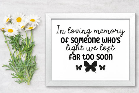 In Loving Memory Quotes SVG x 2 SVG Illuztrate 