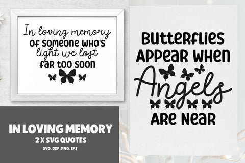 In Loving Memory Quotes SVG x 2 SVG Illuztrate 