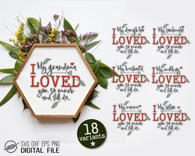 In memoriam bundle with 18 variants SVG Boertiek 