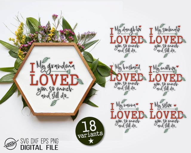 In memoriam bundle with 18 variants SVG Boertiek 