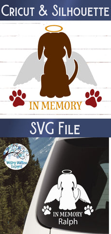 In Memory Dog SVG SVG Wispy Willow Designs 