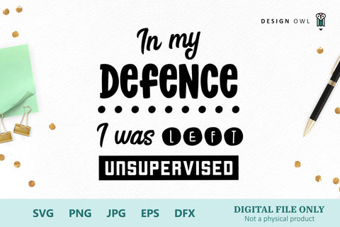 In my defence I was left unsupervised (British spelling) SVG Design Owl 