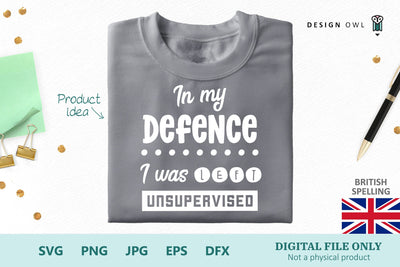 In my defence I was left unsupervised (British spelling) SVG Design Owl 