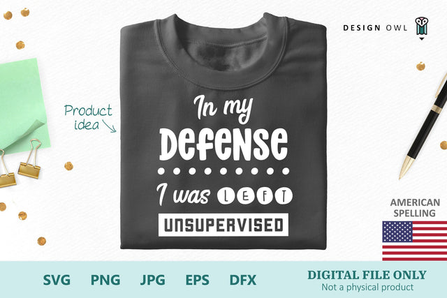 In my defense I was left unsupervised (American spelling) SVG Design Owl 