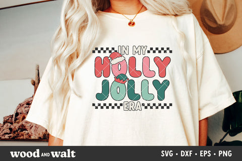 In My Holly Jolly Era SVG | Retro Christmas PNG | Holiday Sublimation SVG Wood And Walt 