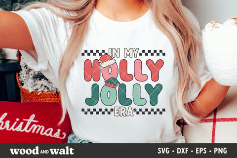 In My Holly Jolly Era SVG | Retro Christmas PNG | Holiday Sublimation SVG Wood And Walt 