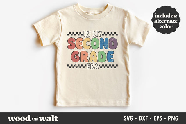 In My Second Grade Era SVG | Retro Back To School SVG SVG Wood And Walt 