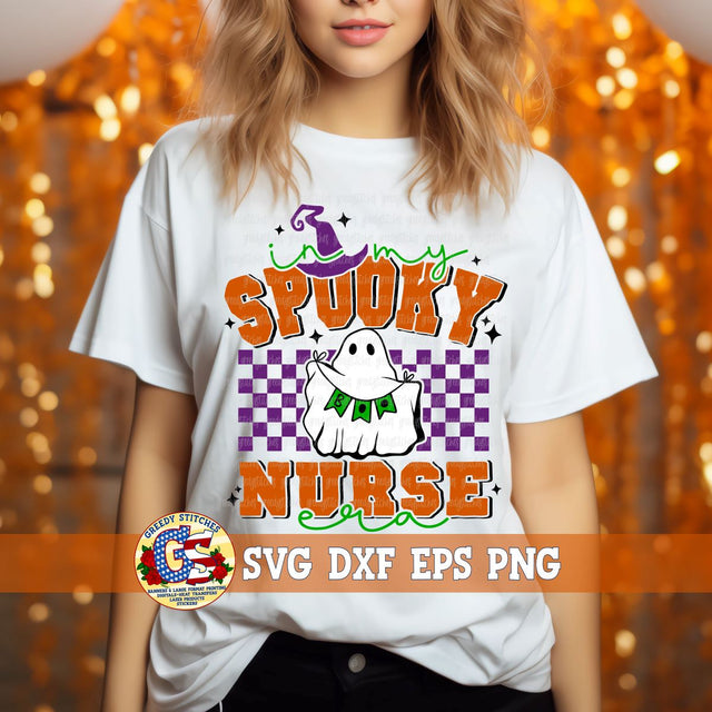 In My Spooky Nurse Era SVG DXF EPS PNG SVG Greedy Stitches 
