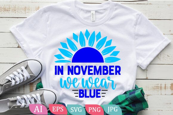 In November we wear blue, Diabetes Awareness SVG Bundle SVG BB Type Studios 