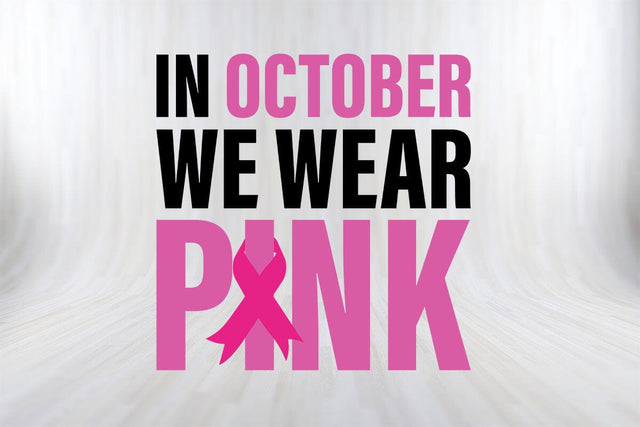 In October We wear Pink Breast Cancer Awareness SVG PNG Craft File SVG SVG Print File 