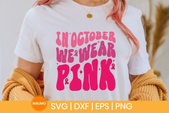 In October we wear pink | Cancer svg quote SVG Maumo Designs 