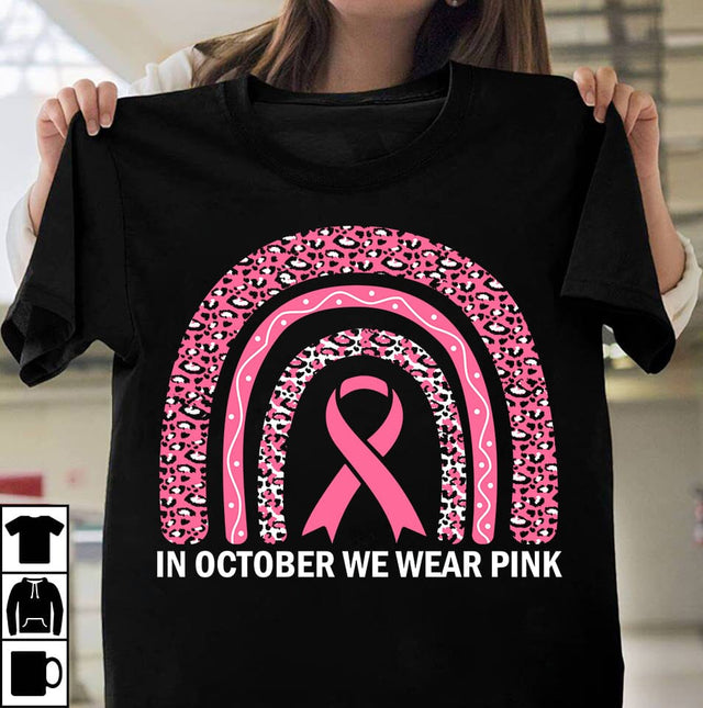 In October We Wear Pink SVG Cut File, In October We Wear Pink SVG Design, Fight Awareness SVG Bundle, Fight Awareness SVG Cut File , Fight Awareness Sublimation PNG SVG BlackCatsMedia 
