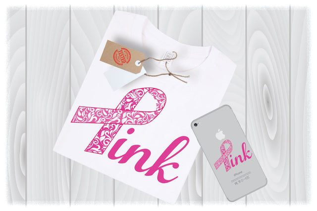 In October We Wear Pink SVG Files for Cricut Designs | Breast Cancer SVG Files SVG My Sew Cute Boutique 