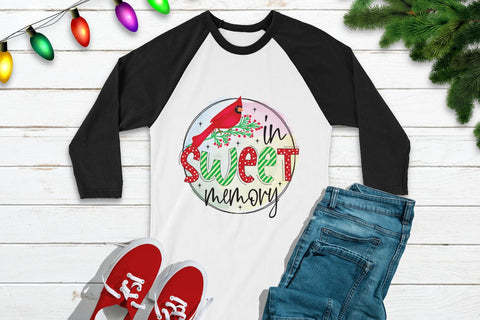 In Sweet Memory, Christmas Cardinal Sublimation Sublimation CraftLabSVG 