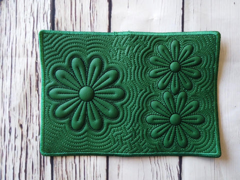 In the hoop Flower card case Machine embroidery design Embroidery/Applique DESIGNS ImilovaCreations 