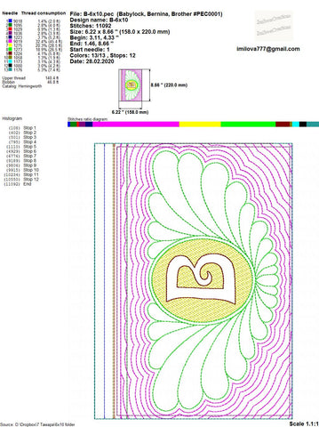 In the Hoop letter zip bag Machine Embroidery designs ITH project Embroidery/Applique DESIGNS ImilovaCreations 