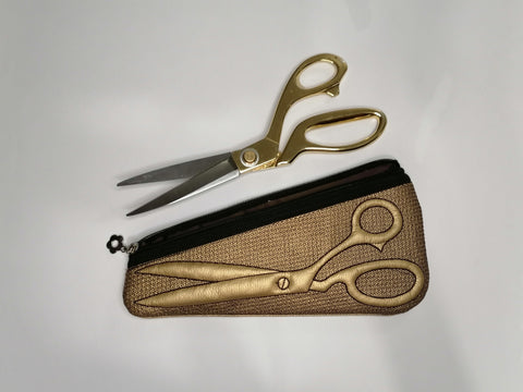 In the hoop zippered scissors pouch embroidery designs Embroidery/Applique DESIGNS ImilovaCreations 